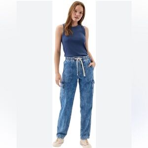 Gap high rise wide leg tie waist